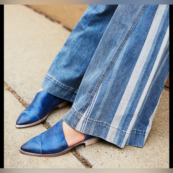 ✨Free People Royale Indigo Flats size 40 NEW - Picture 4 of 11